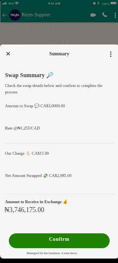 Swap summary