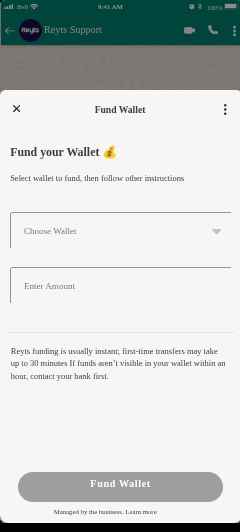 Fund wallet